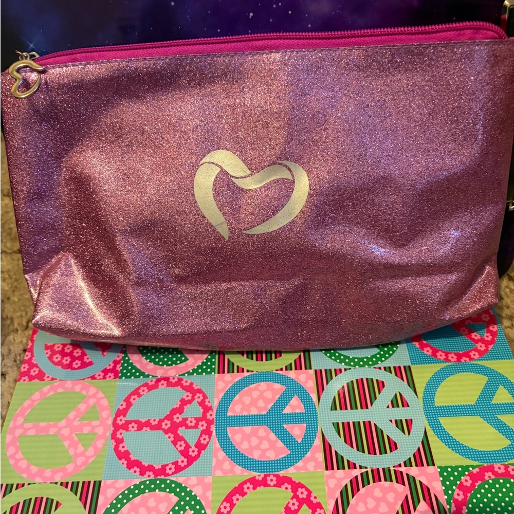 Pure Romance glitter make-up Bag